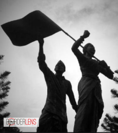 rasining flag